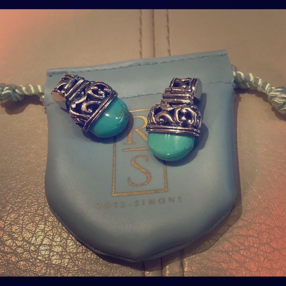 Gorgeous SS and turquoise earrings